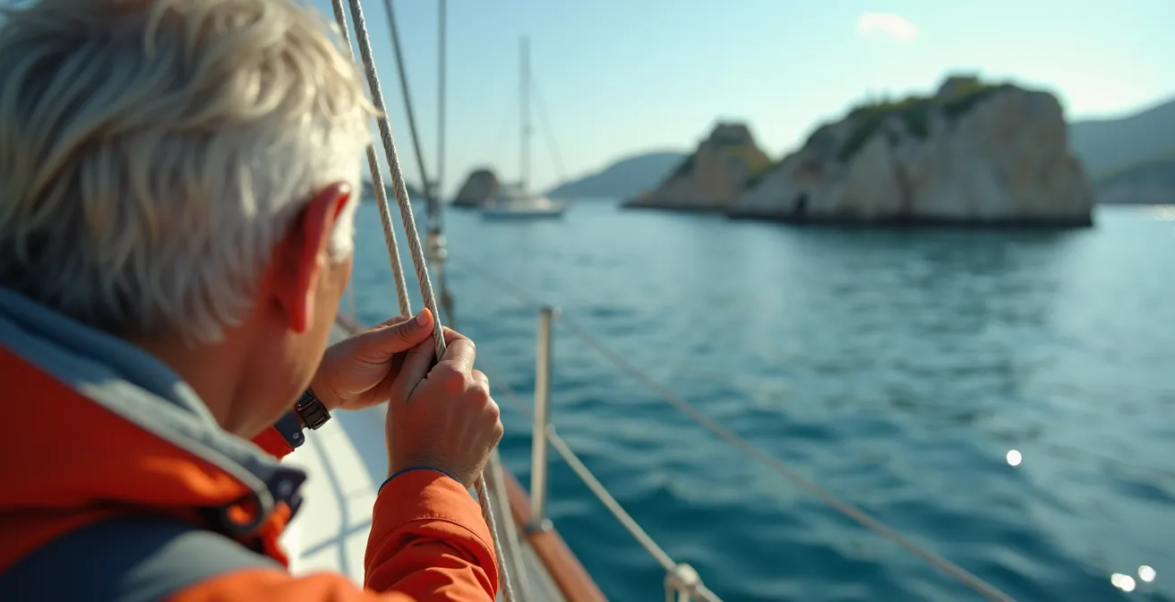 Vue aérienne de l'archipel de la Maddalena en Sardaigne