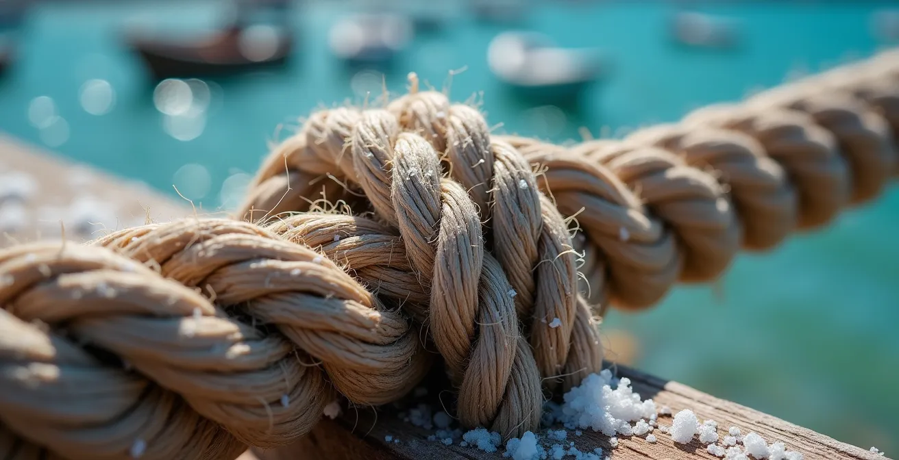 Voilier au mouillage dans une crique isolée de Sardaigne